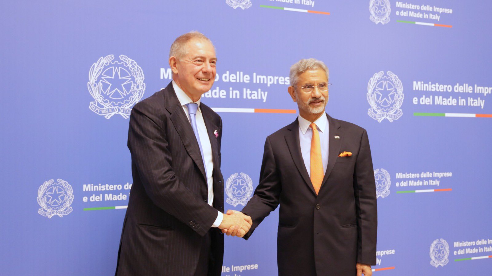 EAM's meeting with Minister of Enterprises & Made in Italy Adolfo Urso